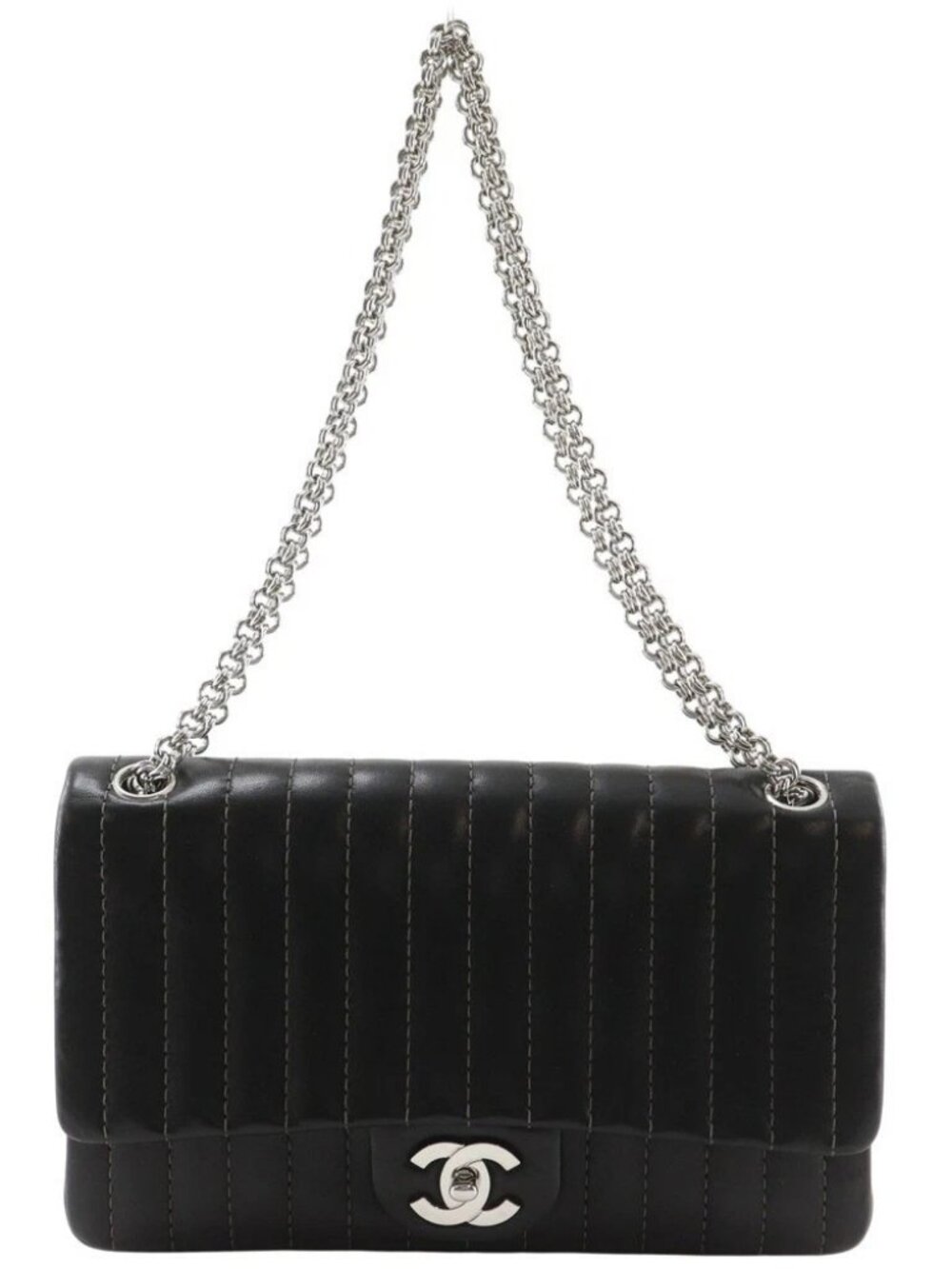 CHANEL Mademoiselle Shoulder Bag ChainShoulder black Calfskin Women